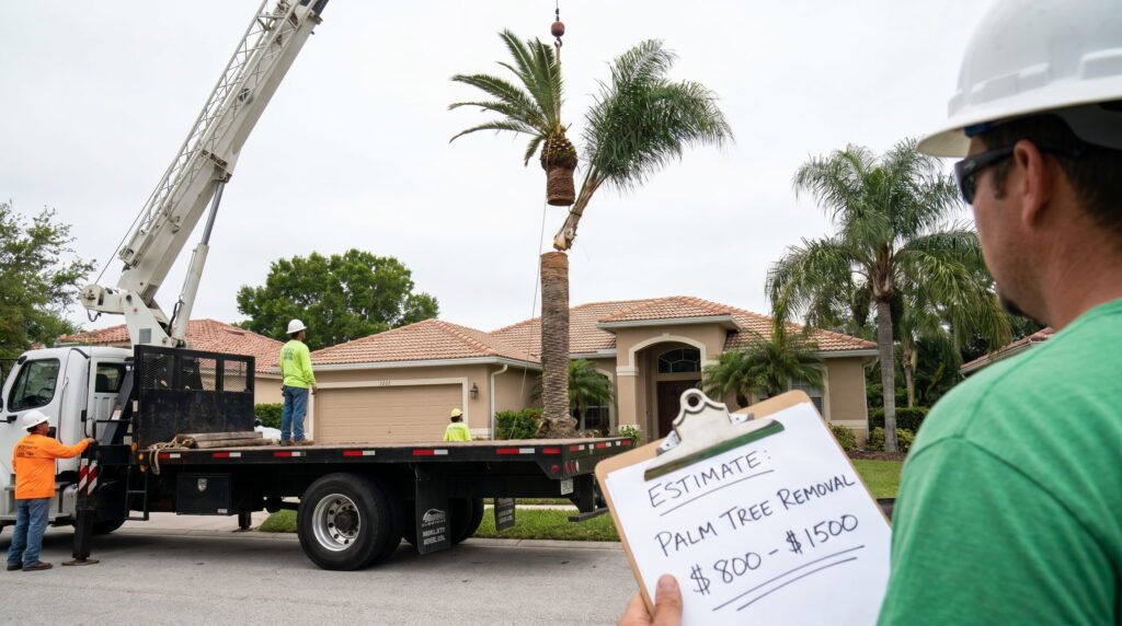 palm tree removal cost calculator