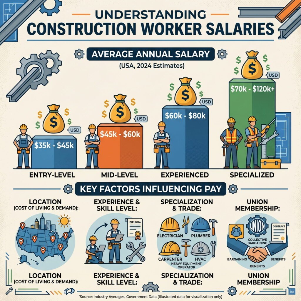 How Much Does a Construction Worker Make?