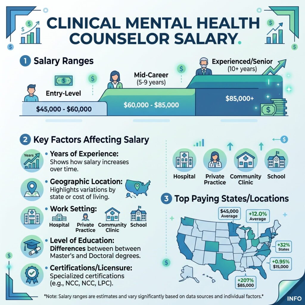 clinical mental health counseling salary