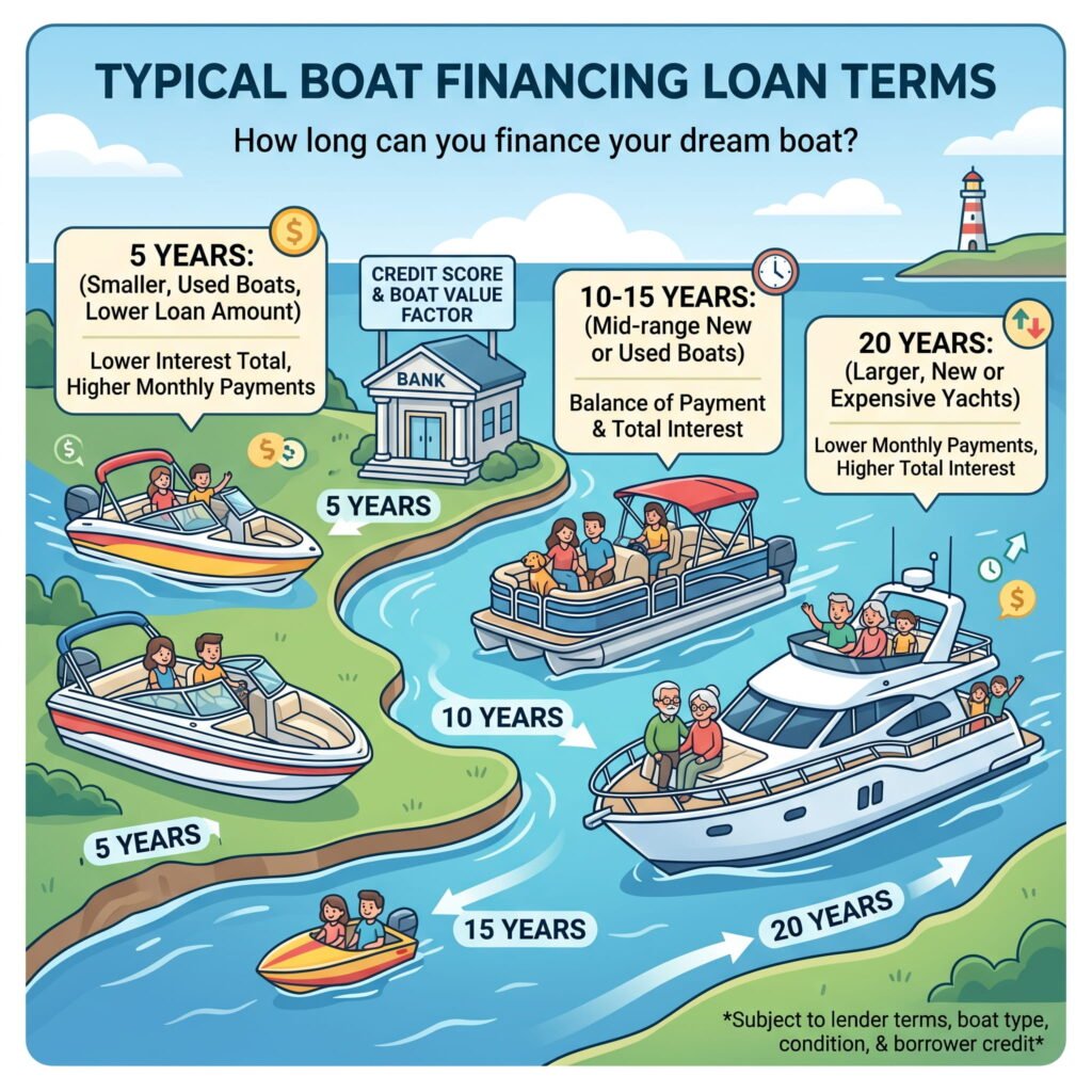 how long can you finance a boat