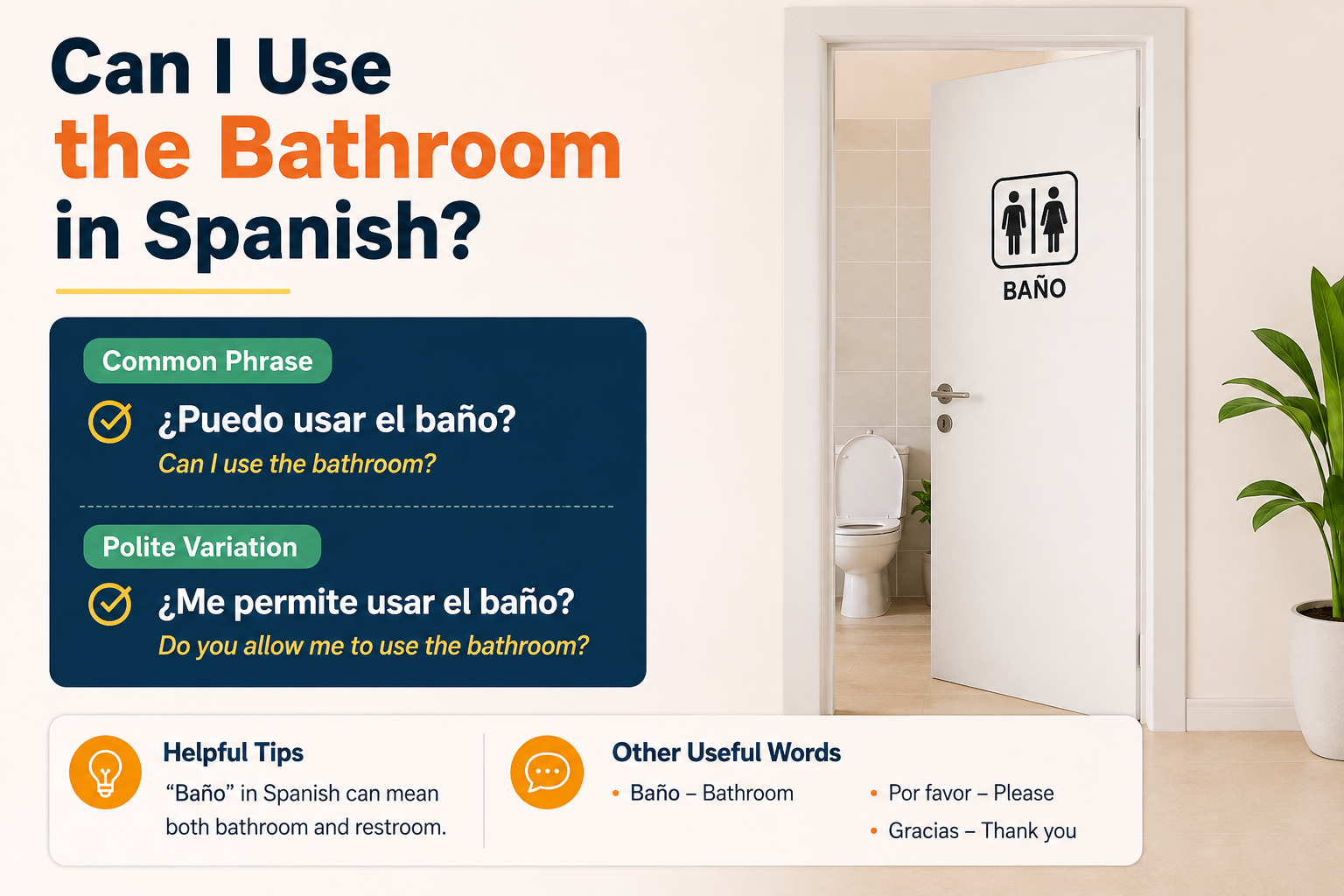 Can I Use the Bathroom in Spanish?