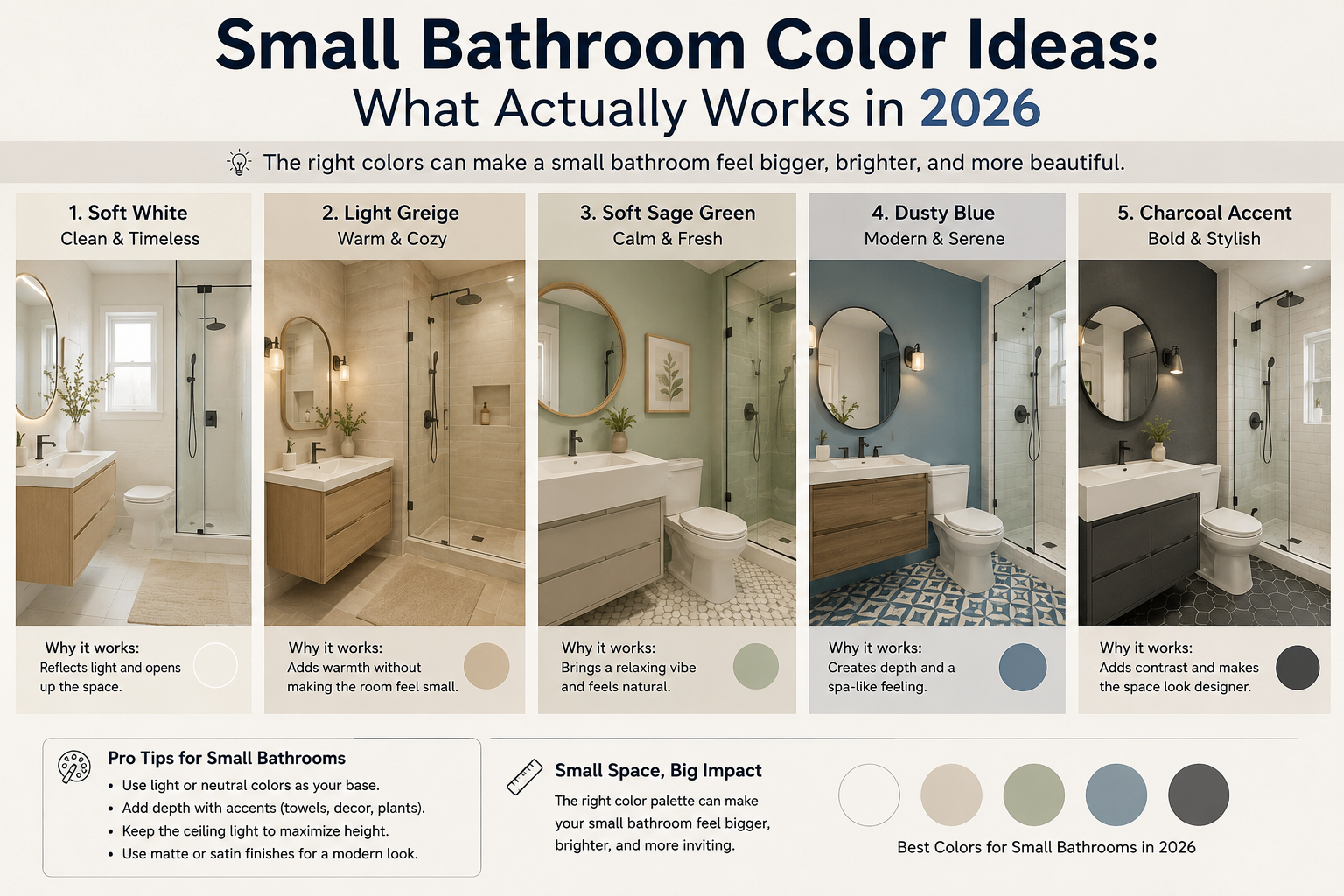 Small Bathroom Color Ideas
