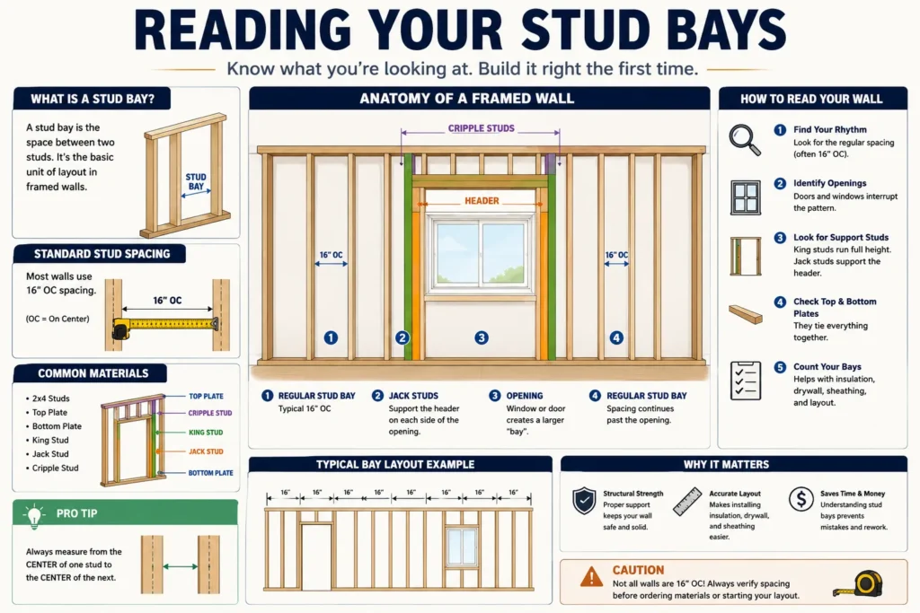Reading your stud bays