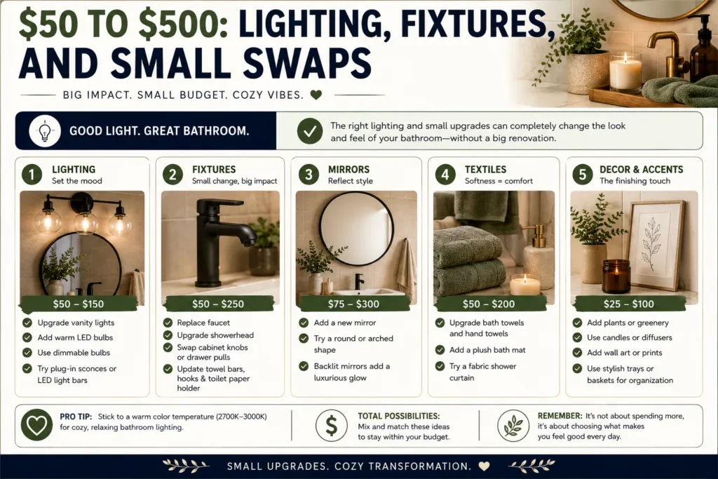 $50 to $500: Lighting, Fixtures, and Small Swaps