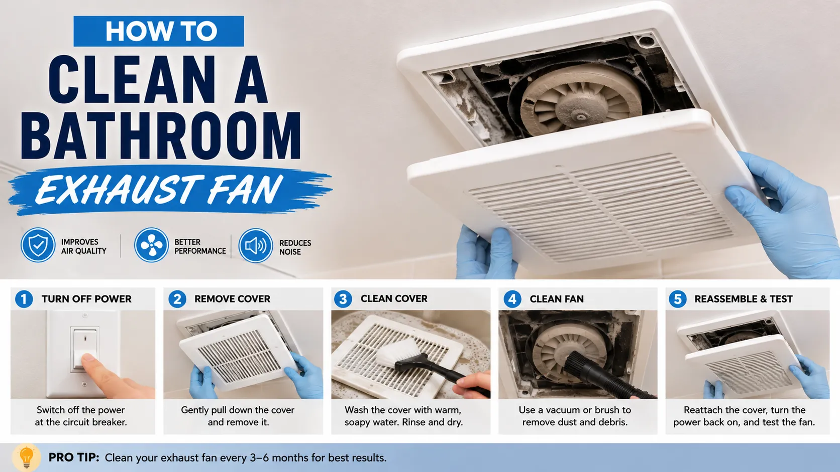 How to Clean a Bathroom Exhaust Fan